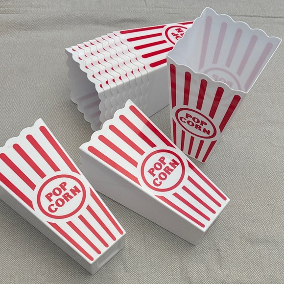 Popcorn Party Supplies Set with Red Silver and Black Accents - Picture 10 of 12